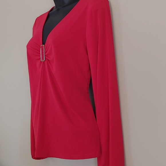 NWT- Michael Kors Long sleeved Blouse - Picture 2 of 11
